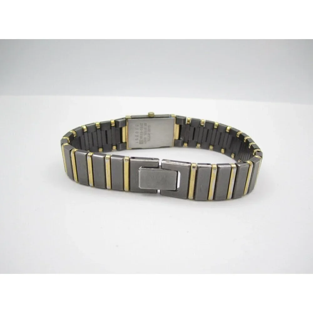 Vtg Lassale Seiko Quartz WR Analog 13mm Tank Watch (H731) 